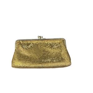 Whiting & Davis Gold Mesh Change Purse Clutch